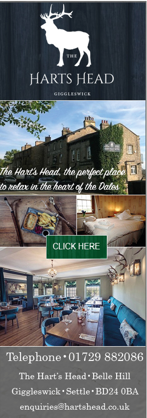 The Harts Head, Giggleswick, Yorkshire dales, accommodation, food, drink